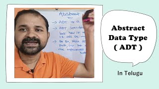 Abstract Data Type in Telugu  ADT in Telugu  Data Structures in Telugu [upl. by Garrot335]