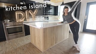 DIY Kitchen Island Build  Best Tips and Tricks for Easy Install amp Functional Design [upl. by Datha]