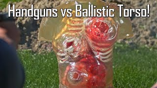 Handguns VS Ballistic Torso  Ballistic HighSpeed [upl. by Beulah]