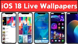 How to Set Live Wallpapers on iPhone iOS 18  StepbyStep Guide [upl. by Hogen238]