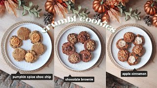 CRUMBL COOKIES saludables  sin gluten  vegan l Calabaza brownie manzana [upl. by Bronder]