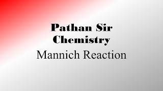 Mannich Reaction [upl. by Caputto]