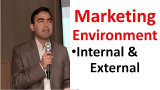 Marketing Environment  internal and external environment  controllable non controllable environmen [upl. by Isayg]