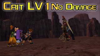 Lingering Will No Damage Level 1 Critical Mode  Kingdom Hearts 2 Final Mix [upl. by Epul178]