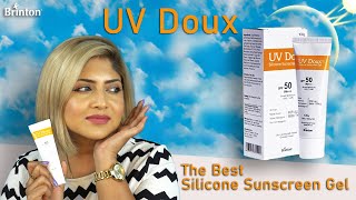 NEW UV Doux Sunscreen Gel with SPF 50 PA Review  uvdoux sunscreen justbarnaa coupon [upl. by Yensehc805]