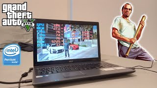 GTA 5 on Intel Pentium 200GHZ Acer Aspire  Low End PC [upl. by Aitak]