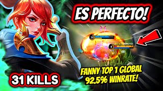 ¡LA FANNY MAS AGRESIVA DE TODOS LOS TIEMPOS FANNY TOP 1 GLOBAL 925 WINRATE  MOBILE LEGENDS [upl. by Eolc492]