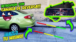 RETROVISOR👀 CON CAMARA DE REVERSA📸COMO INSTALARLO💪 PASO A PASO\u00100EFECTIVO✅DOBLE CAMARA😱 [upl. by Aneert]