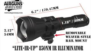 Airforce Airguns Night Hunting with the LiteIRUp 850nm Illuminator for the ATN XSight 4K Pro [upl. by Luap]