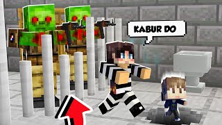 KITA KABUR DARI PENJARA PENUH ZOMBIE PALING HORROR DI MINECRAFT [upl. by Cybil]