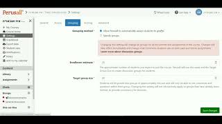 إعدادات AccessGrouping Perusall [upl. by Job723]