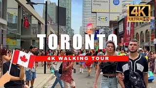 🇨🇦 Experience the BEST of Toronto Downtown Walking Tour in 4K Ultra HDR [upl. by Tore47]