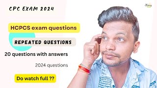 HCPCS CPC Questions  repeated one 😳 ll Watch full cpc aapc cpcexam medicalcoding icd cpt [upl. by Geraint463]