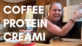 Ninja Creami Coffee Protein Ice Cream ninjacreami [upl. by Aholah]