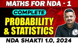 NDA Maths  ProbabilIty amp Statistics  NDA 1 2024  Defence Wallah [upl. by Idnor]