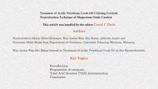 naphthenic acid cuts in crude oil reported by OMICS Group [upl. by Eneluqcaj541]