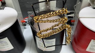 Gold Plating Chain in 24K GOLD  Stainless Steel Chain plating [upl. by Ditter]