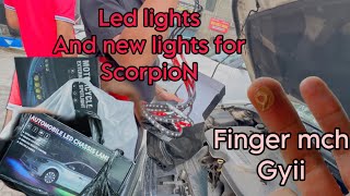 Scorpio N di 10000 KM ali service  Led lights lain lyii ludhiane gyee  Jagginattvlogs [upl. by Porta612]