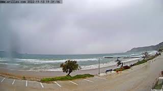 20221113 Arillas Corfu Live Webcam [upl. by Lyrrehs]