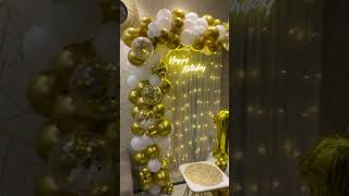 Mini decorations with balloons ❤️❤️🤗🤗balloon partydecorations youtubeshorts shorts [upl. by Eberly]