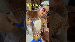 Bolo de cenoura que sua avó fazia👵🏼 Me segue aqui❤️ cozinhando receitas culinaria bolo [upl. by Adnawyek]