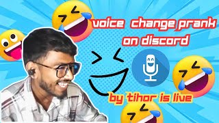 Discord Voice Changer PrankFun By tihorislive 🤣🤣🤣 [upl. by Eulalie]