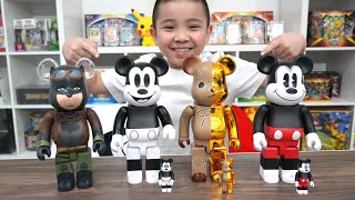 4 New Bearbricks to the collection Calvin CKN [upl. by Wisnicki730]