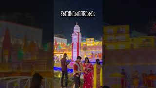 Rat perolei Sosthi 🩷 Salt Lake fd block Durga pratima 2024 viralreels durgapuja minivlogbengali [upl. by Adniral118]