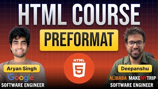 Pre Formatted Text  HTML Series in Hindi [upl. by Tewfik]