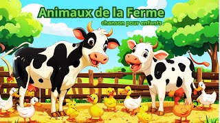 Apprenons les Animaux de la Ferme  🐄🐓 Chanson Amusante et Éducative pour Enfants [upl. by Ayatahs]