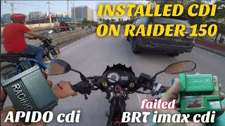 APIDO cdi installed on Raider 150  BRT dual band cdi [upl. by Metts484]