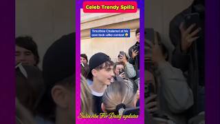 Timothée Chalamet made an appearance at the Timothée Chalamet lookalike contest in New York City [upl. by Maynard]