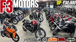 F3 motors Mumbai🔥 second hand bike showroom second hand bike Mumbai the wheels showktm r15 mt15 [upl. by Eugenia]