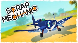 БИТВА СТРОИМ ЛЕТАЮЩИЙ ИСТРЕБИТЕЛЬ В SCRAP MECHANIC [upl. by Orrin]