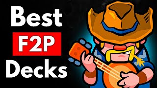 TOP 5 BEST F2P Decks in Clash Royale 2024 [upl. by Yrellih]