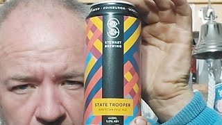 State Trooper American Pale Ale  Beer Review  Stewart Brewing [upl. by Yaffit]