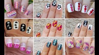 NAIL ART COMPILATION 6  Ideas For Dry MARBLE NAILS  Life World Women [upl. by Ennaeed]