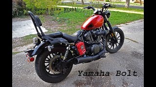 Yamaha Bolt at Tucker Speed Bike Night and Burnouts [upl. by Ynattirb]