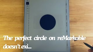 How to easily create a perfect circle on the reMarkable [upl. by Atinej]