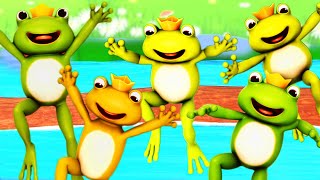 Five Little Speckled Frogs  Kids Songs amp Nursery Rhymes [upl. by Elinet]