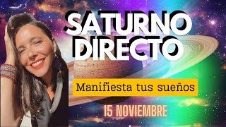 MANIFIESTA con SATURNO DIRECTO en Piscis ♓️ 15112024 🐠 [upl. by Wasson]