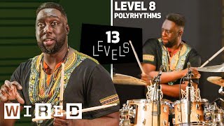 13 Levels of Drumming Easy to Complex  WIRED [upl. by Eniaral]