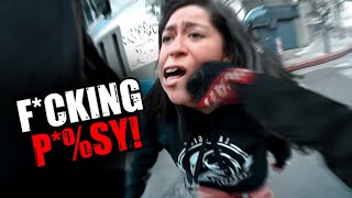 WHEN BIKERS FIGHT BACK  Crazy Motorcycle Moments Ep 73 [upl. by Idyh]