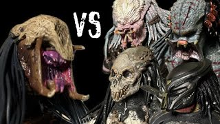 【Stop Motion】FERAL PREDATOR VS PREDATORS【NECA】 [upl. by Aleakam]