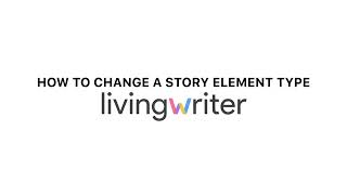 How To Change A Story Element Type [upl. by Natye]