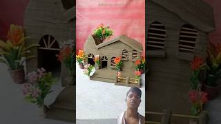 Destroying mini clay Home reaction diy artandcraft craft clayhouse greenscreen [upl. by Frost]