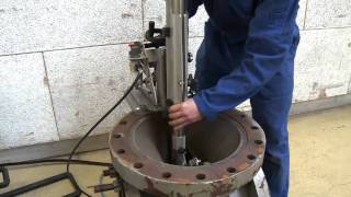 Orbit valve grinding and lapping machinemov [upl. by Igiul]