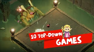 10 TopDown Games That Look Like ZELDA [upl. by Auqeenwahs]