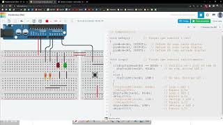 Por que o Arduino não lê o botão em tempo real Simulação no TinkerCad [upl. by Odracir628]