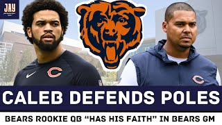 Caleb Williams Players DEFEND Ryan Poles Wanting Him to STAY GM in 2025 Bears News amp Updates [upl. by Eirrek]